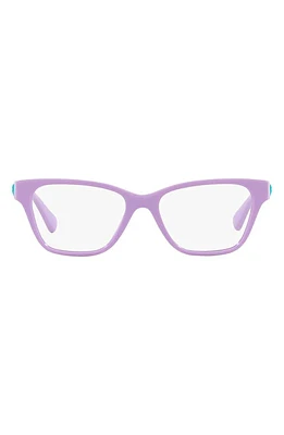 Versace Kids' 45mm Rectangular Optical Glasses in Lilac at Nordstrom