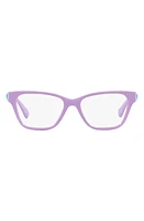 Versace Kids' 45mm Rectangular Optical Glasses in Lilac at Nordstrom