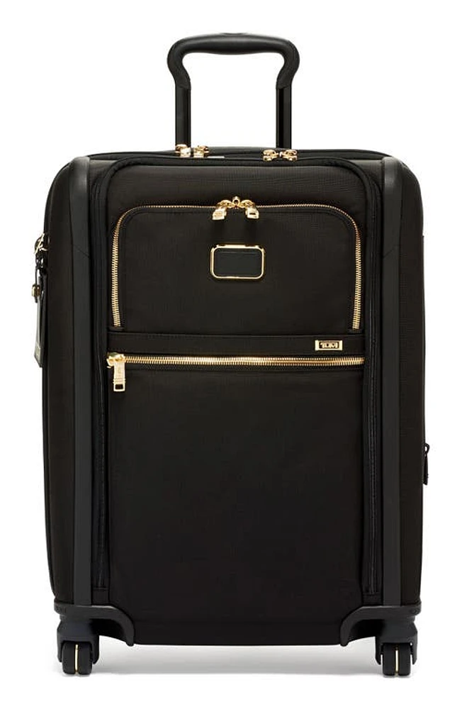 Tumi Alpha 3 22-Inch Wheeled Dual Access Continental Carry-On Bag in Black/Gold at Nordstrom