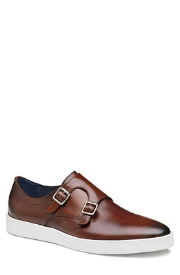 JOHNSTON & MURPHY COLLECTION Bolivar Monk Strap Shoe Brown Italian Calfskin at Nordstrom,