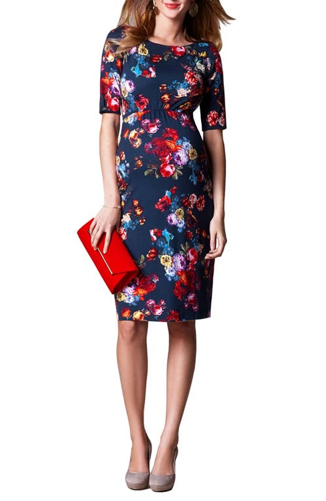 Tiffany Rose Anna Maternity Shift Dress Midnight Garden at Nordstrom,