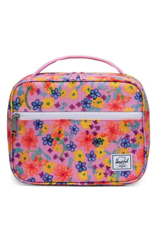 Herschel Supply Co. Kids' Pop Quiz Recycled Polyester Lunchbox in Scribble Floral at Nordstrom