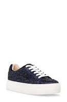 Betsey Johnson Sidny Crystal Pavé Platform Sneaker at Nordstrom,