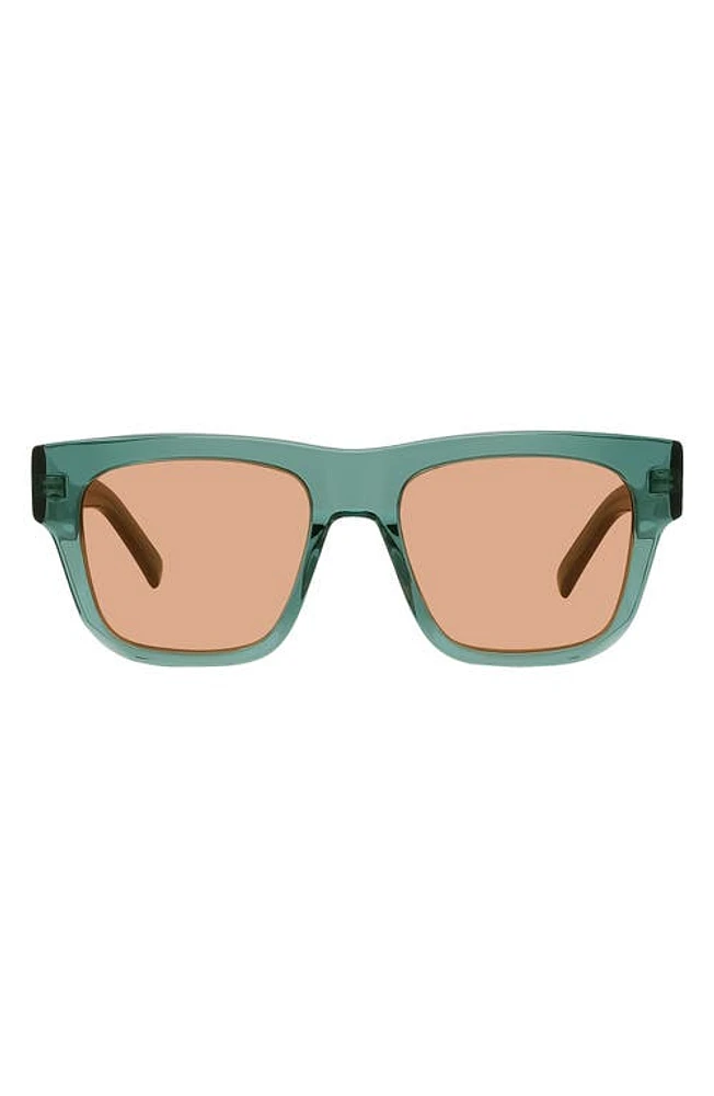 Givenchy GV Day Lector 52mm Square Sunglasses in Light Green/Other /Roviex at Nordstrom