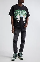 AMIRI Cherub Airbrush Cotton Graphic T-Shirt Black at Nordstrom,