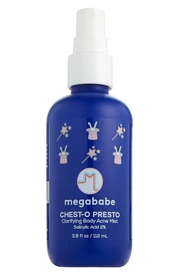 Megababe Chest-O Presto Clarifying Body Acne Mist in Blue at Nordstrom, Size 3.8 Oz