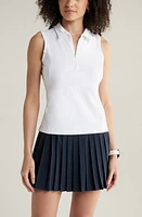 zella Replay Half Zip Polo Tank at Nordstrom,