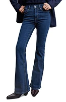 MANGO Flare Jeans in Dark Blue at Nordstrom, Size 4