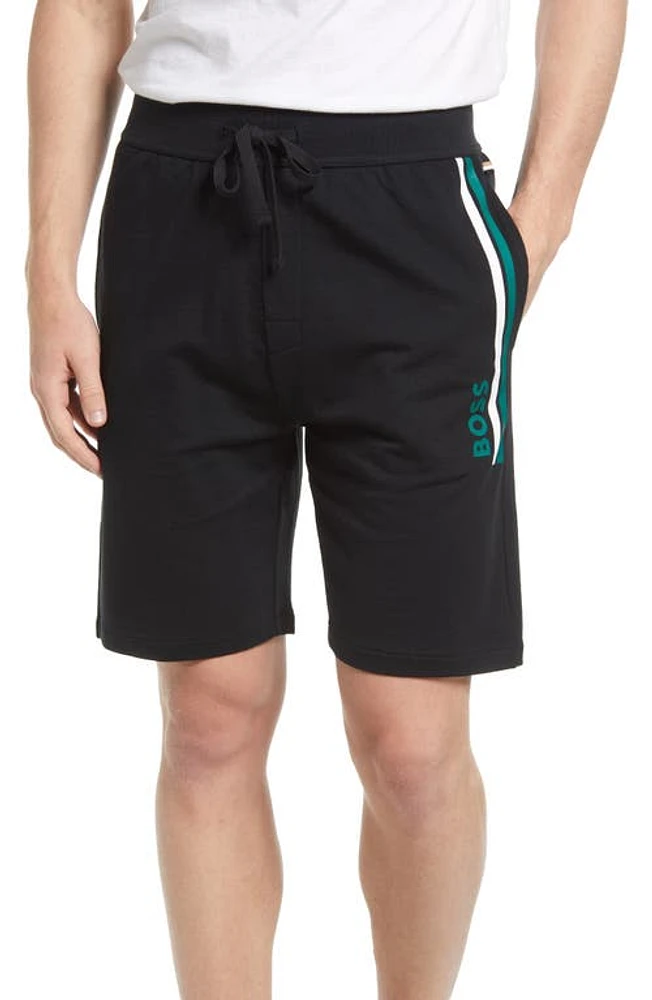 BOSS Essential Cotton Pajama Shorts in Black at Nordstrom, Size Small