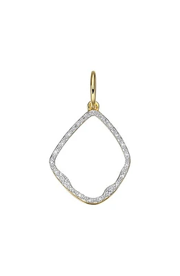 Monica Vinader Riva Diamond Hoop Pendant Charm in Yellow Gold at Nordstrom