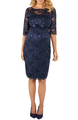 Tiffany Rose Amelia Lace Maternity Cocktail Dress Navy at Nordstrom,