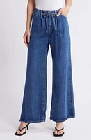 FRAME Pixie Drawstring Wide Leg Jeans Ghost at Nordstrom,