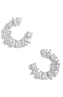 SHYMI Cubic Zirconia Stud Earrings in Silver at Nordstrom