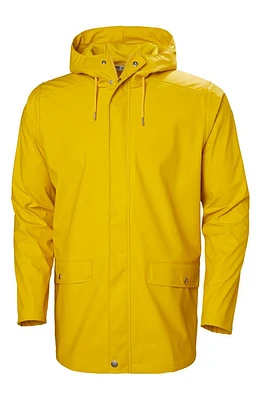 Helly Hansen Moss Waterproof Raincoat Essential Yellow at Nordstrom,