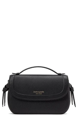 Kate Spade New York knott pebbled leather convertible crossbody bag in Black at Nordstrom