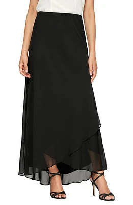 Alex Evenings Tulip Hem Maxi Skirt Black at Nordstrom,