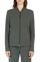 Max Mara Leisure Gabon Jersey Bomber Jacket Khaki at Nordstrom,