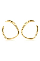 Monica Vinader Nura Reef Wrap Hoop Earrings in Yellow Gold at Nordstrom