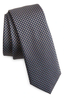 BOSS Geometric Silk Blend Tie in Medium Beige at Nordstrom