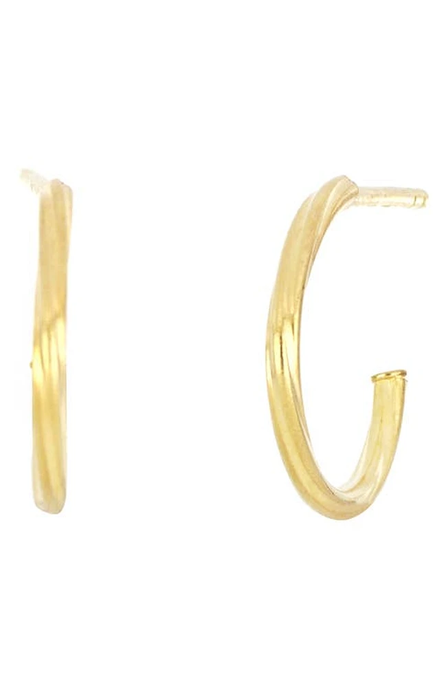 Bony Levy 14K Gold Small Twisted Hoop Earrings in Yellow Gold at Nordstrom