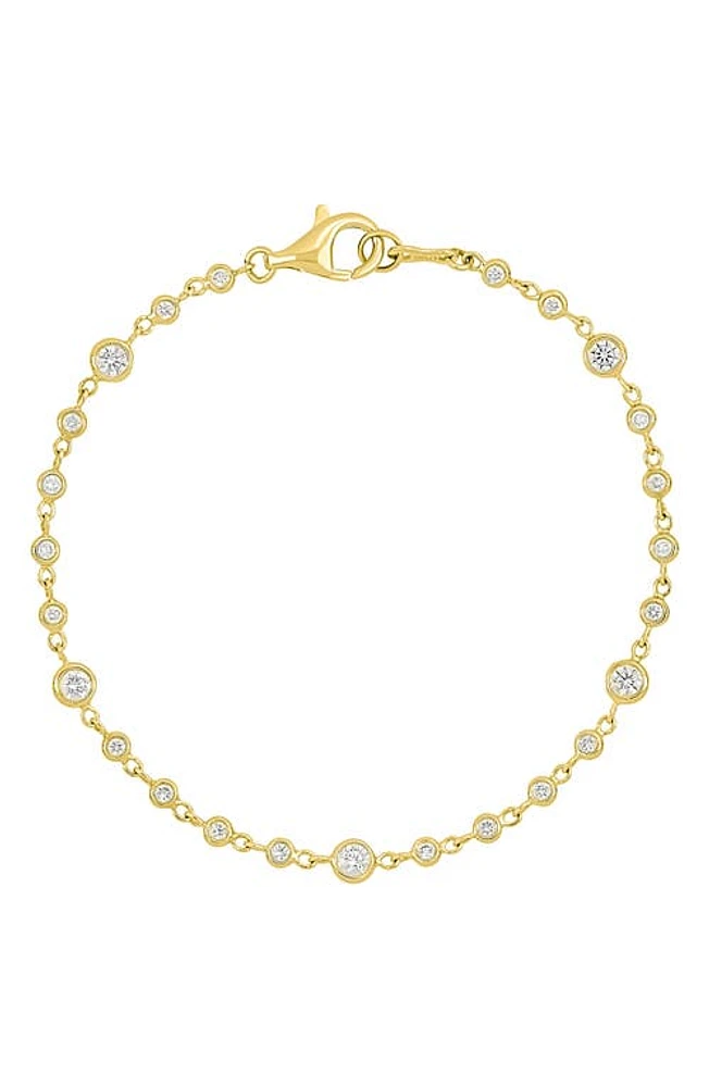 Bony Levy Audrey Diamond Bezel Bracelet in 18K Yellow Gold at Nordstrom, Size 7