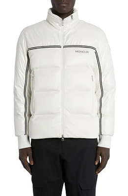 Moncler Michael Quilted Down Puffer Jacket White at Nordstrom,