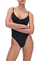 Good American Whip Stitch One-Piece Swimsuit at Nordstrom,