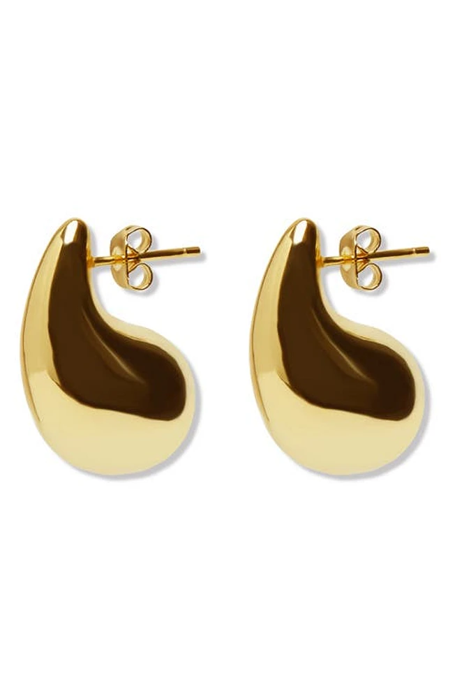 Argento Vivo Sterling Silver Teardrop Stud Earring in Gold at Nordstrom