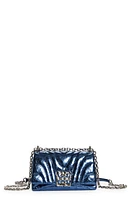 Givenchy 4G Soft Metallic Quilted Leather Shoulder Bag in Navy at Nordstrom