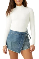 Free People XYZ Mock Neck Bodysuit at Nordstrom,