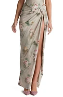 HOUSE OF CB Vesper Gathered Side Slit Skirt at Nordstrom,