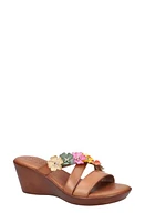 TUSCANY by Easy Street Bellefleur Wedge Sandal Tan at Nordstrom,