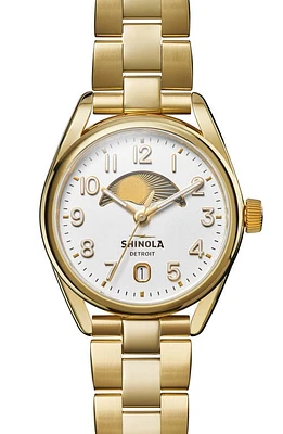 Shinola Derby Day & Night Bracelet Watch, 38mm in Silver at Nordstrom