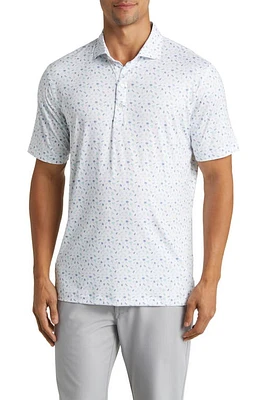 johnnie-O Oceano Tropical Print PREP-FORMANCE Polo White at Nordstrom,