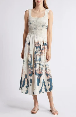 NIKKI LUND Kai Smocked Sleeveless Maxi Dress at Nordstrom,