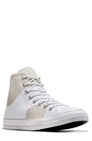 Converse Chuck Taylor All Star High Top Sneaker White/White/Fossilized at Nordstrom,