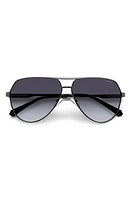 Polaroid 62mm Polarized Aviator Sunglasses in Dark Ruthen/Gray Polar at Nordstrom