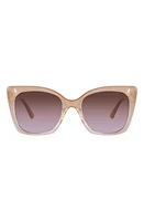 Velvet Eyewear Ada 52mm Cat Eye Sunglasses in Blush at Nordstrom