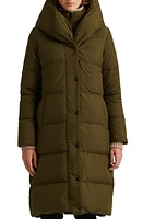 Lauren Ralph Pillow Hood Longline Down & Feather Jacket at Nordstrom,