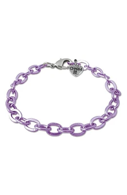 CHARM IT! Chain Link Charm Bracelet in Purple at Nordstrom