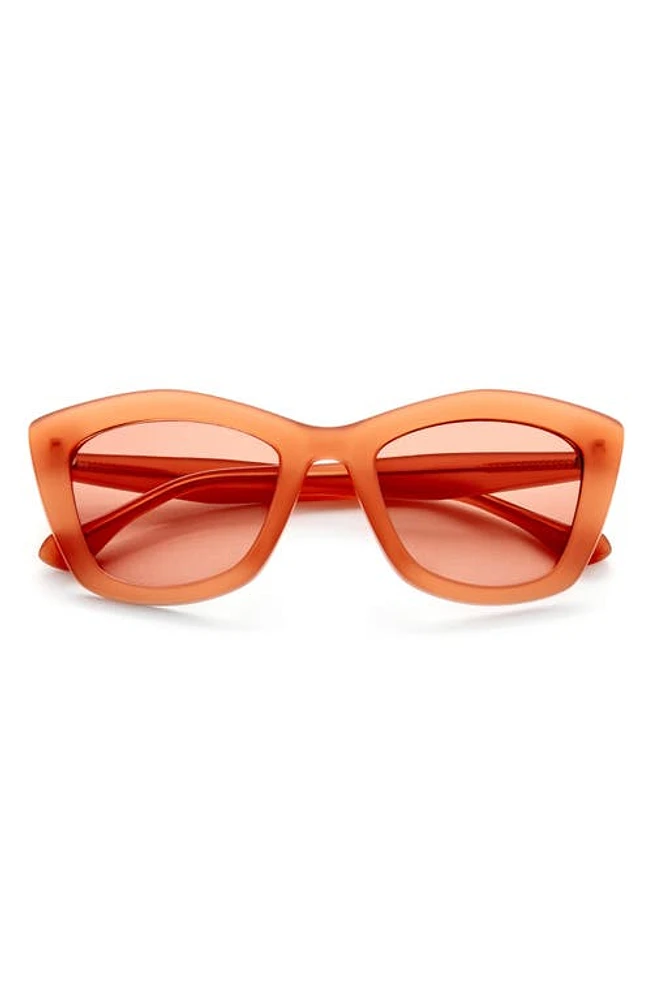 Gemma Styles Casanova 51mm Rectangle Sunglasses in Chili at Nordstrom