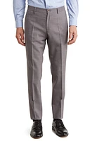 BOSS Genius Slim Fit Wool Blend Dress Pants Light Blue at Nordstrom,