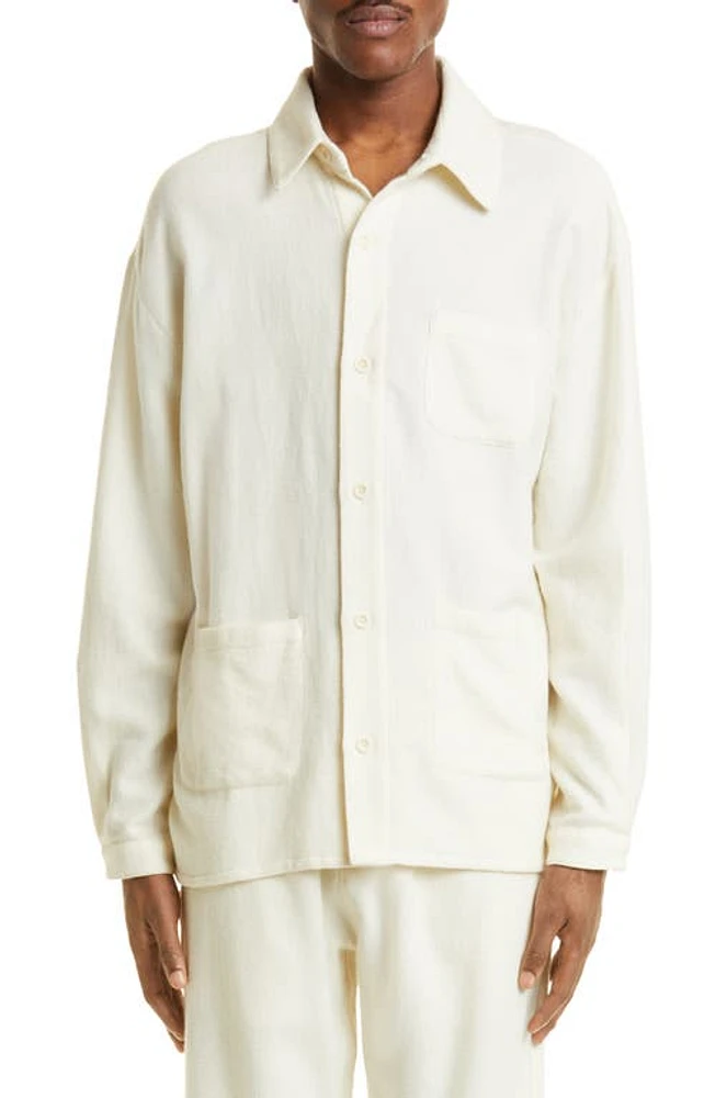 SMR Days Wool Overshirt in Ivory at Nordstrom, Size Small