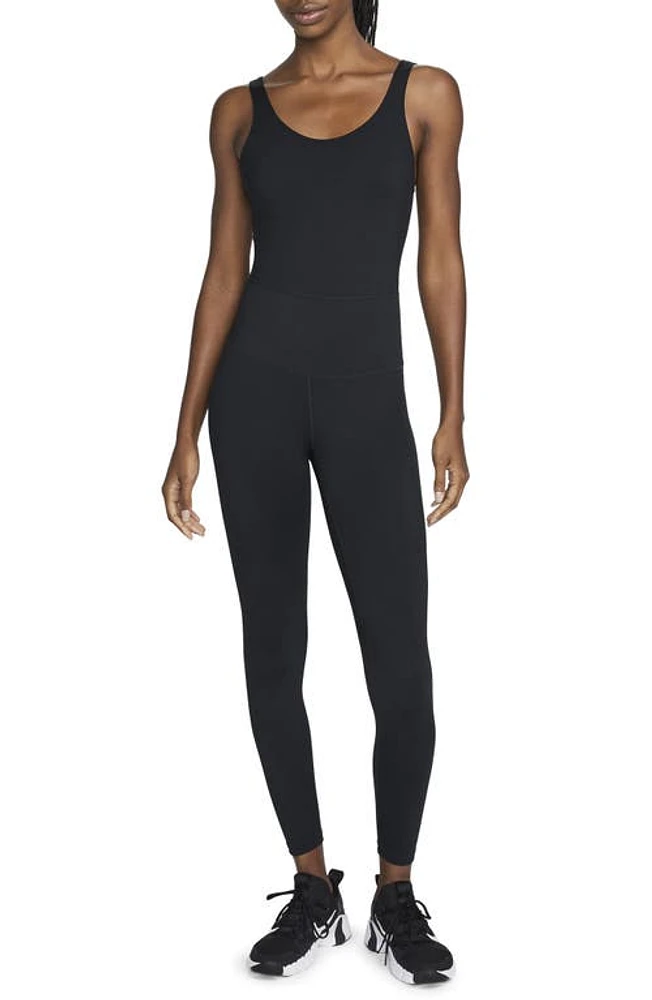 Nike One Dri-FIT Capsule Jumpsuit Black/black/black at Nordstrom,