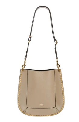 Isabel Marant Oskan Leather Shoulder Bag in Taupe at Nordstrom