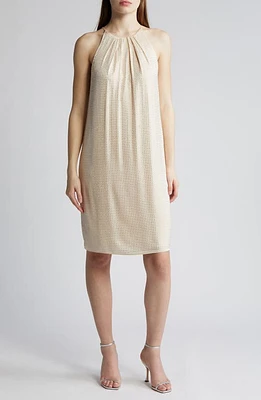 KOBI HALPERIN Brenna Studded Sleeveless Stretch Silk Dress in Canvas at Nordstrom, Size Small