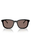 Prada 53mm Polarized Pillow Sunglasses in Black at Nordstrom