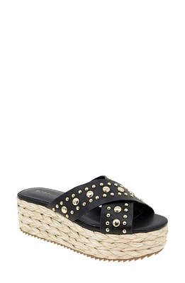 bcbg Gladda Platform Sandal Black at Nordstrom,