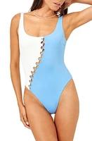 LSPACE Solstice Bitsy Cutout Colorblock One-Piece Swimsuit at Nordstrom,