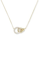 Melinda Maria Oh She Fancy Pendant Necklace in White Cubic Zirconia/Gold at Nordstrom